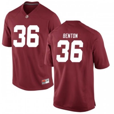 Men's Alabama Crimson Tide #36 Markail Benton Crimson Game NCAA College Football Jersey 2403JDTS3